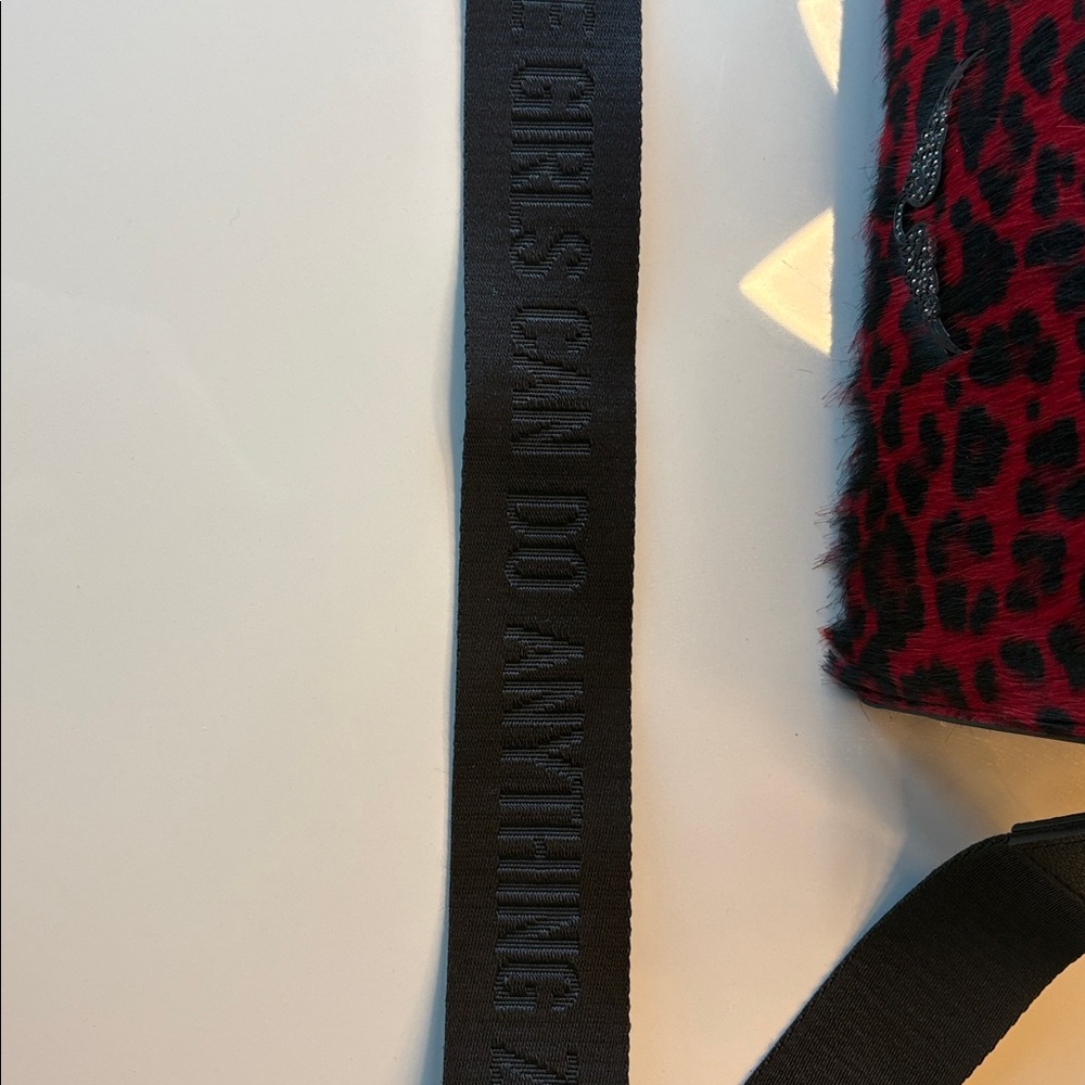 Zadig & Voltaire Red Leopard Print Crossbody Bag - Picture 3 of 9